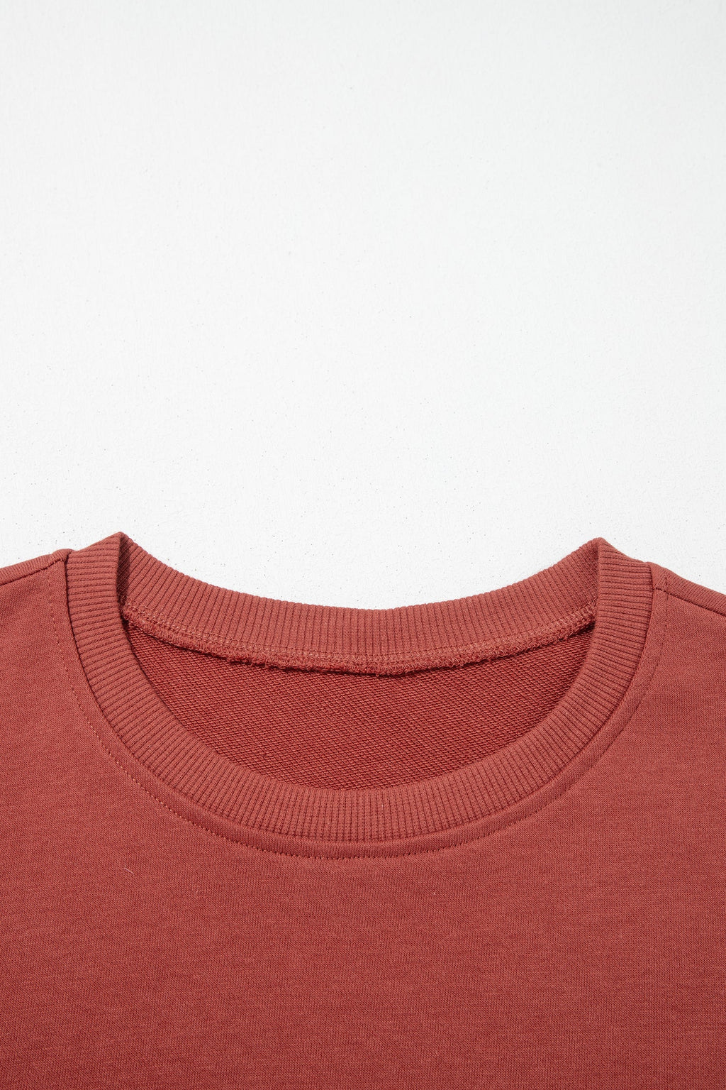 Checker Side Stripe Trim Drop Shoulder Sweatshirt