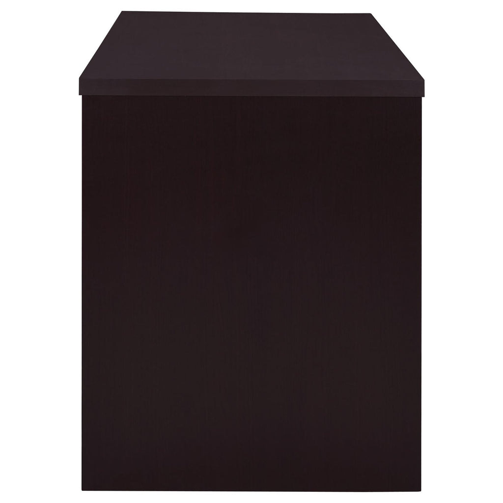 Cappuccino 2-Drawer Reversible Office Desk