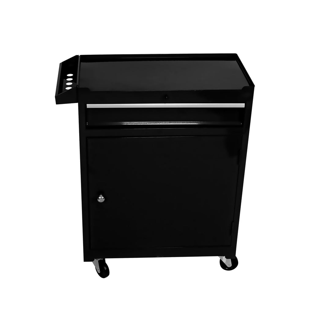 Rolling Tool Chest, 5-Drawer Tool Box Organizer w/Lockable Wheels & Sliding Drawers & Detachable Top & Adjustable Shelf, Tool Storage Cabinet for Garage Workshop(BLACK)