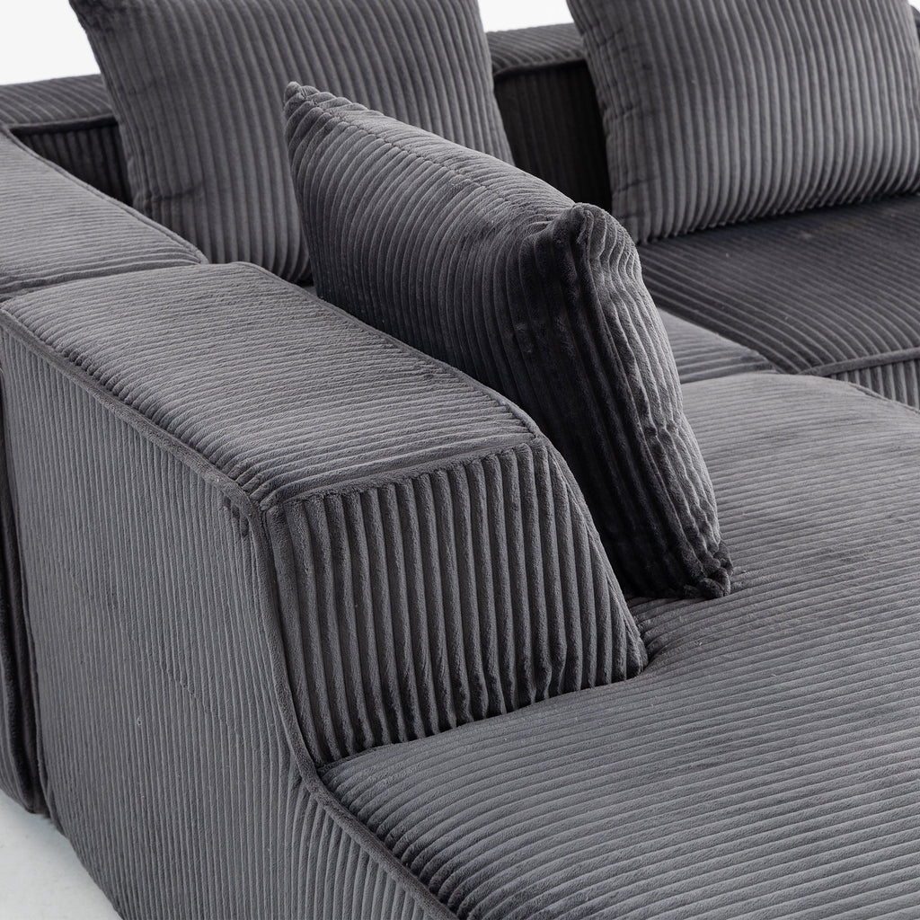 Multi person modular compression sofa that can be freely combined-33005-5