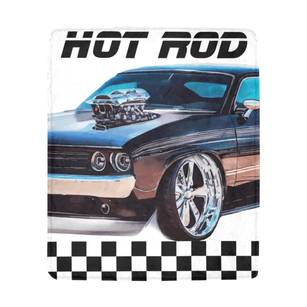 Hot Rod Muscle Car Ultra-Soft Micro Fleece Blanket - 50" x 60" (Made in USA)