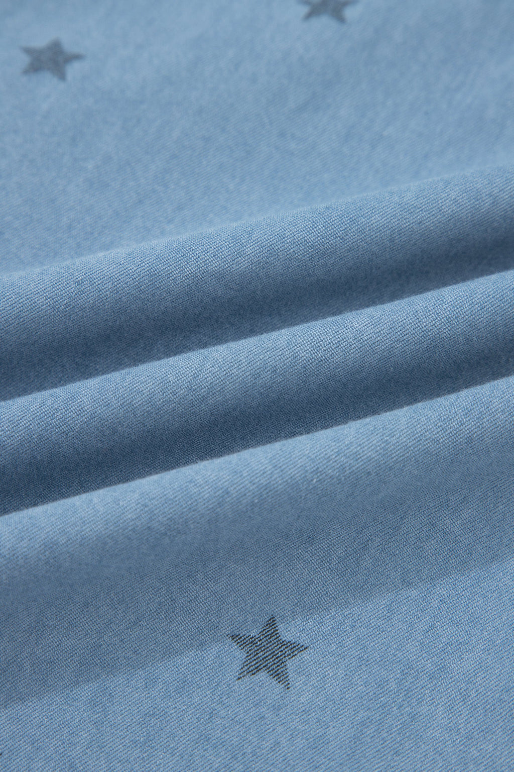 Star Denim Double Chest Pocket Short Sleeve Shirt