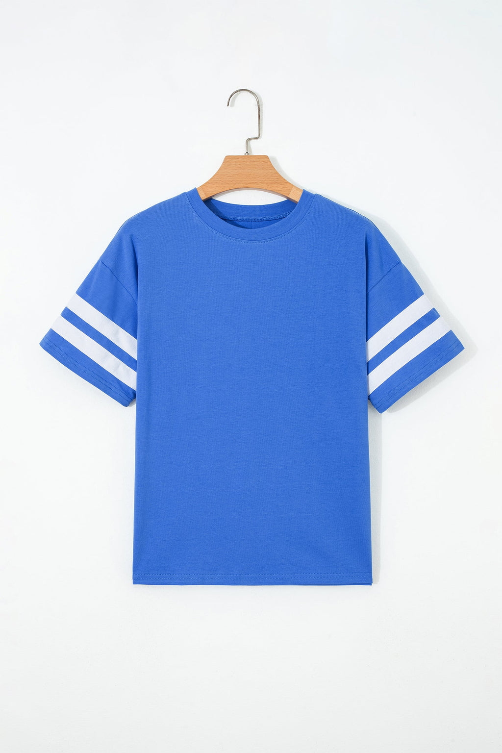 Varsity Stripe Crew Neck Short Sleeve T-Shirt