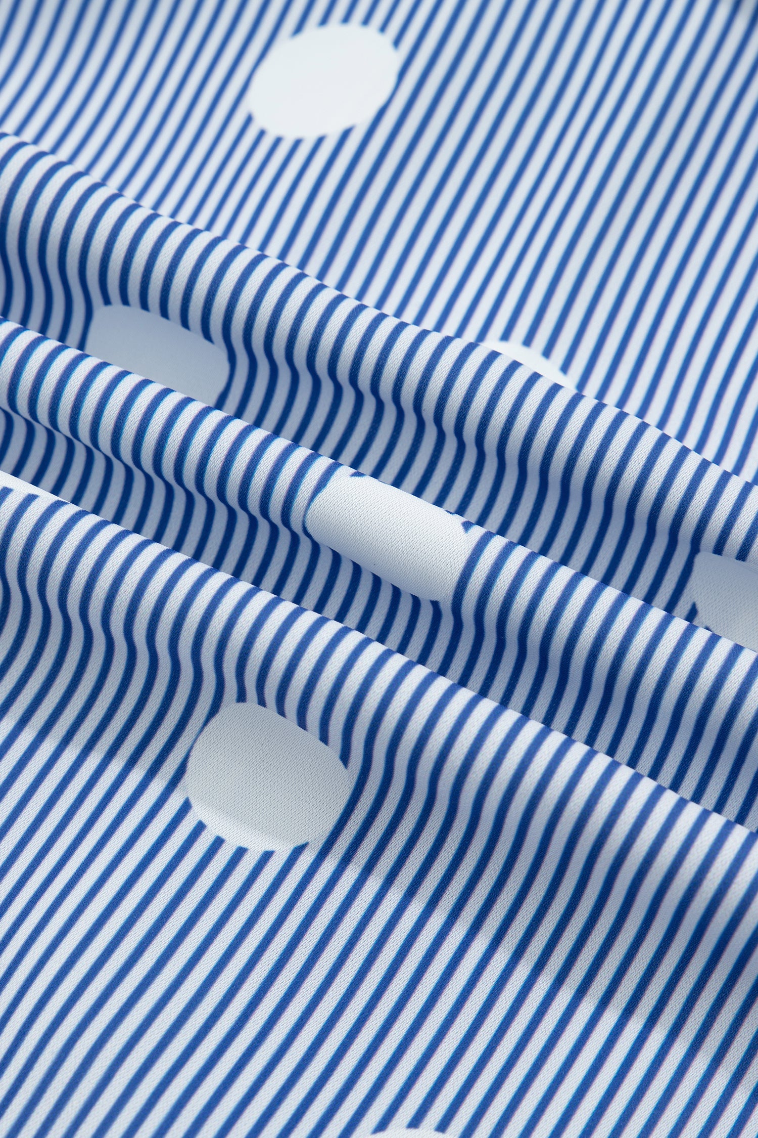 Stripe Contrast Polka Dot Pleated Ruffle Sleeve Shirt