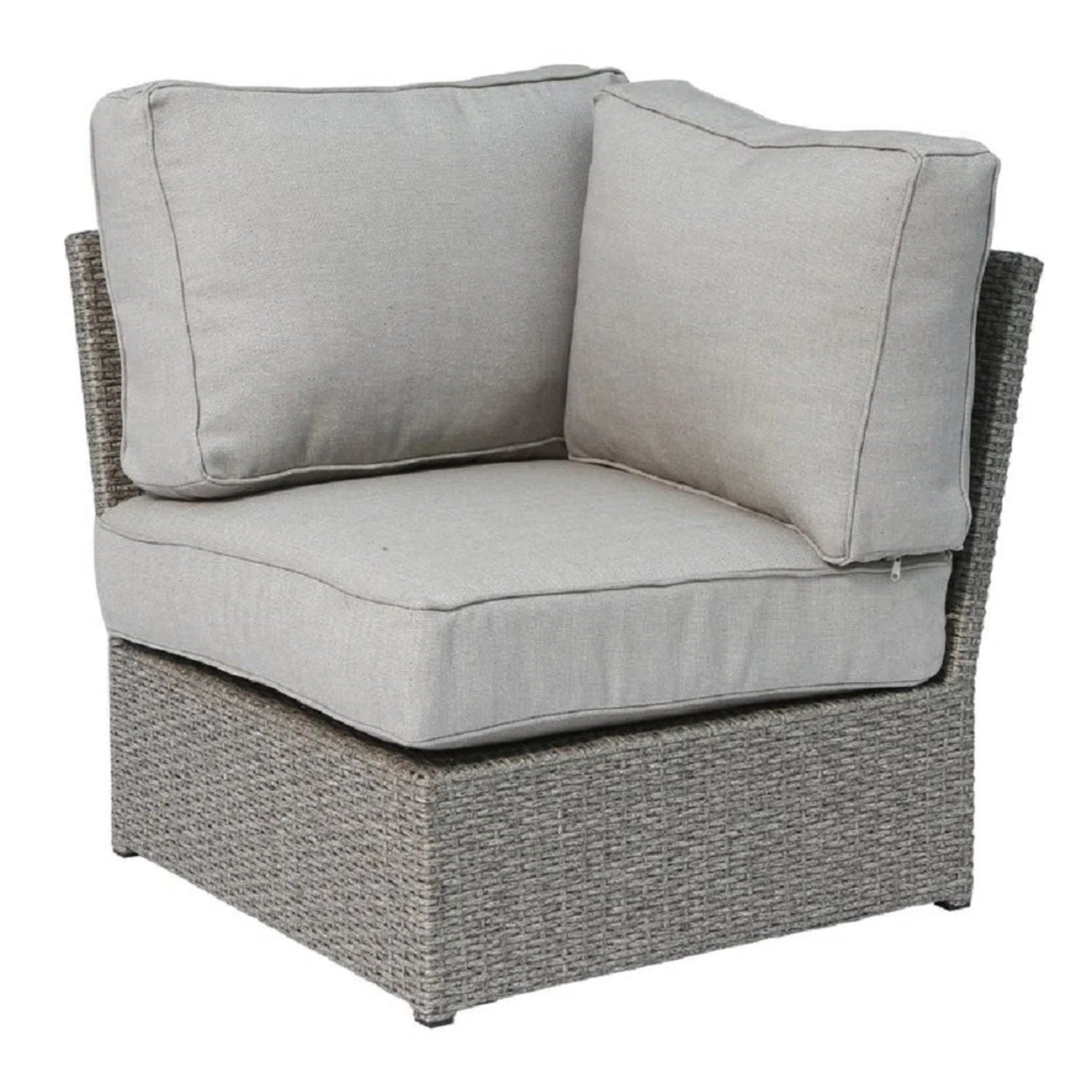 Comfortable Modern Patio Rattan Sectional Set With Cushions