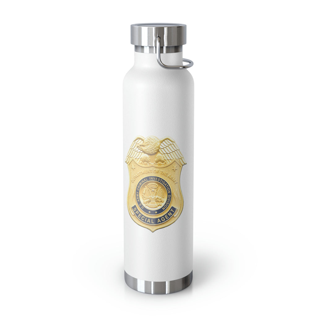 Army CID Badge and Seal - Copper Vacuum Insulated Bottle, 22oz