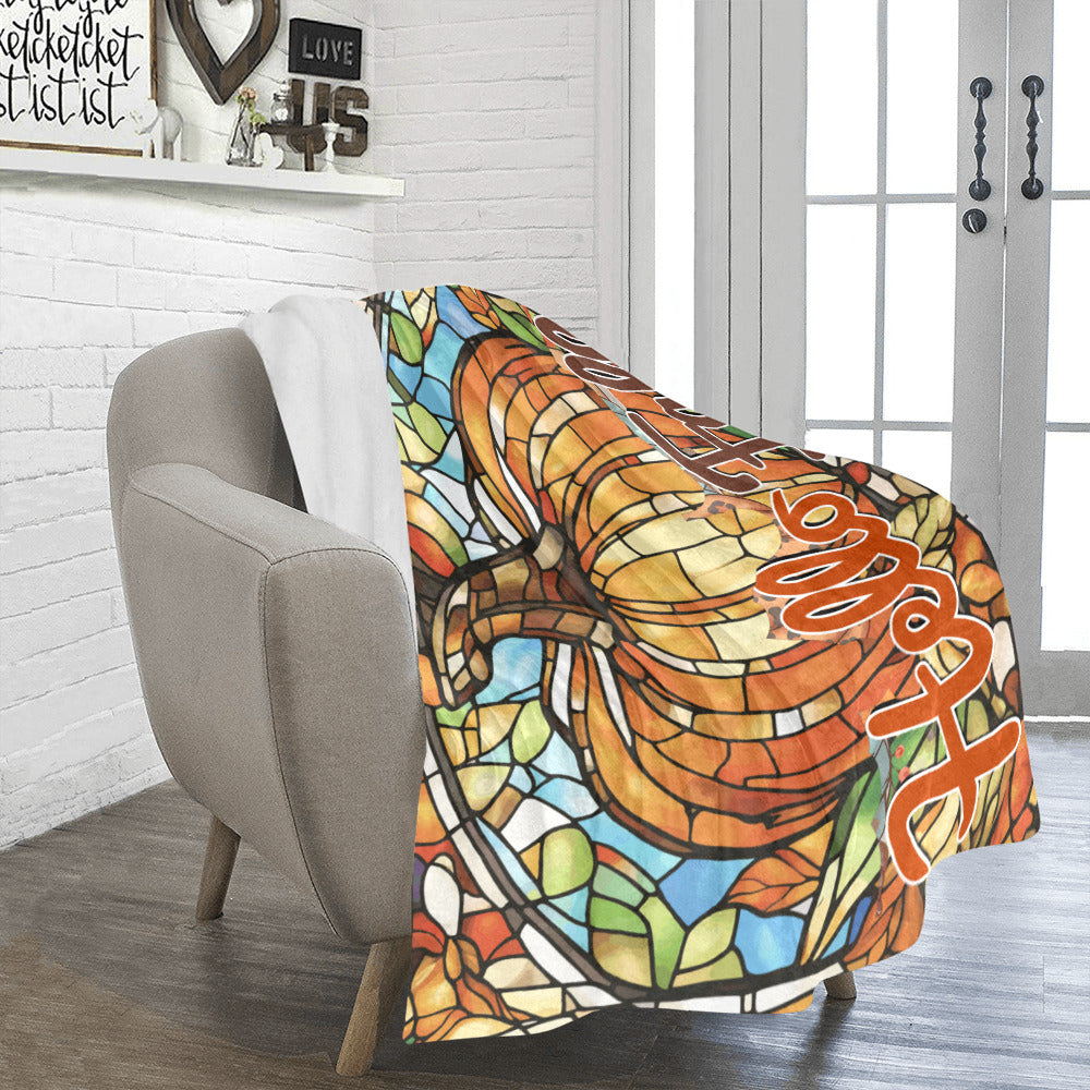 Hello Fall Ultra-Soft Micro Fleece Blanket 50" x 60"(Made in USA)