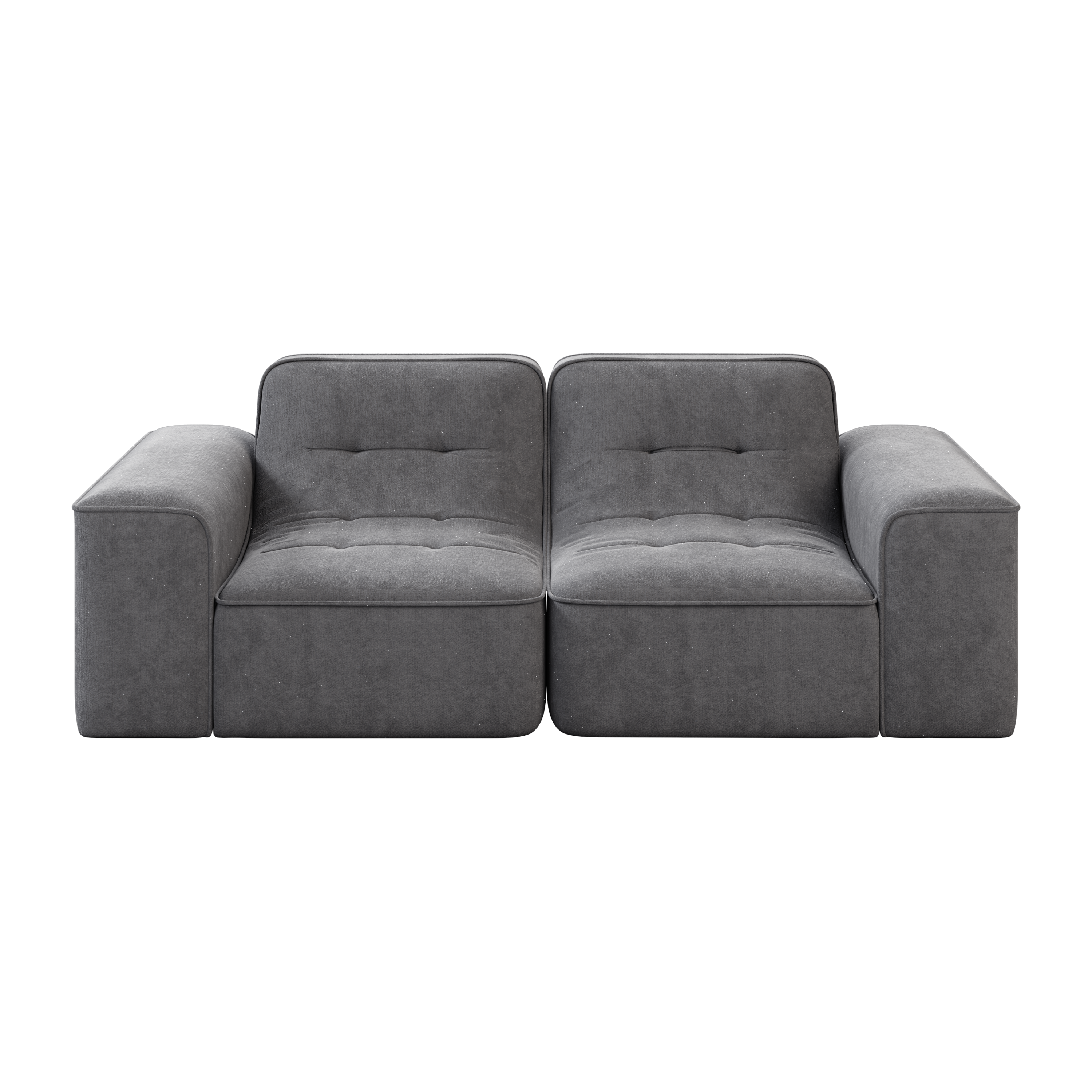 83.6' Modular Sectional 3-Seater Sofa with Tufted Design,Modern Sparkling Chenille Sofa,Deep Seat Couch for Living Room,Apartment, Office,Studio