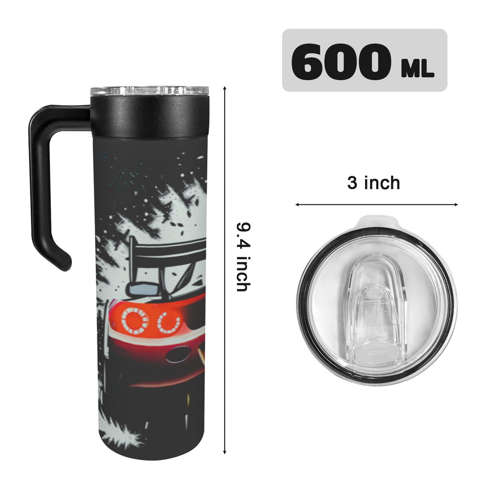 Race Car Winner 20ozInsulated Water Bottle with Screw On Handle