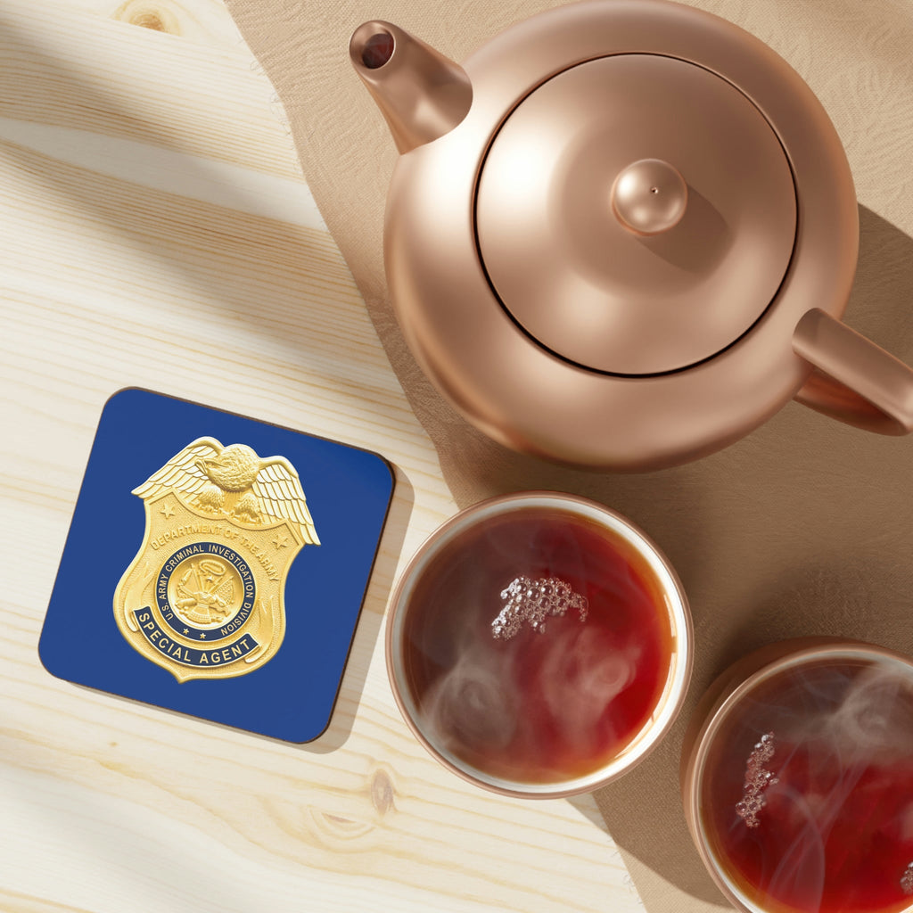 Army CID Badge - Hardboard Back Coaster