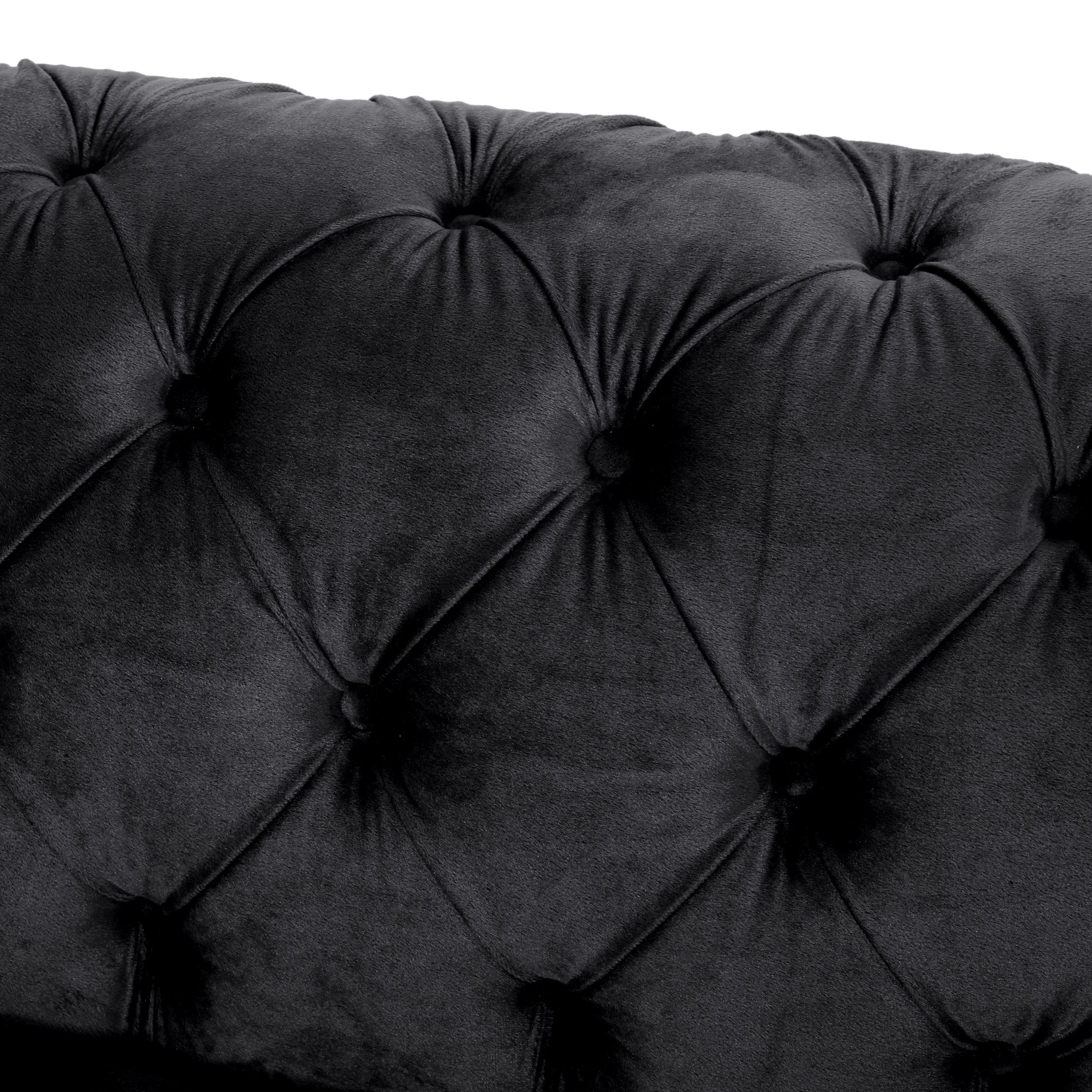 Mirod Comfy 3-seat Sofa with Tufted Back and Arm, Modern for Living Room