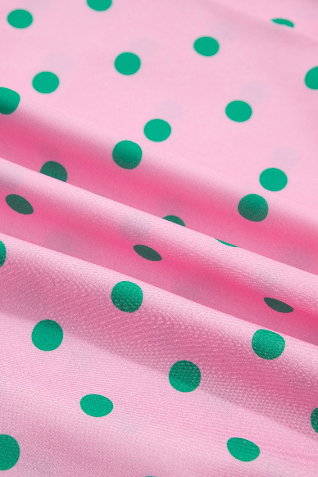 Polka Dot V-Neck Short Sleeve Tiered Mini Dress