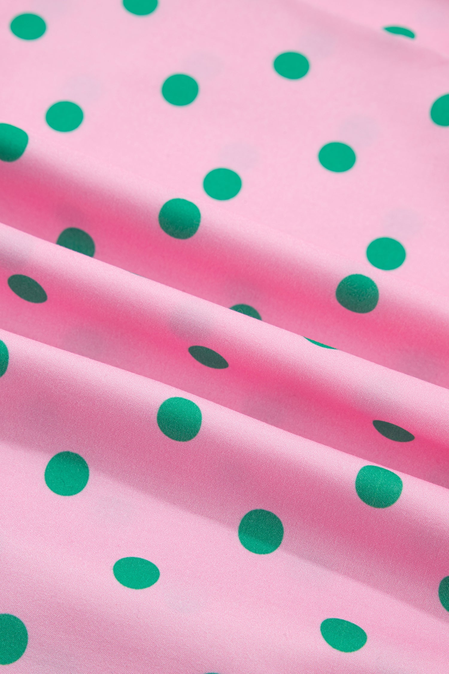 Polka Dot V-Neck Short Sleeve Tiered Mini Dress