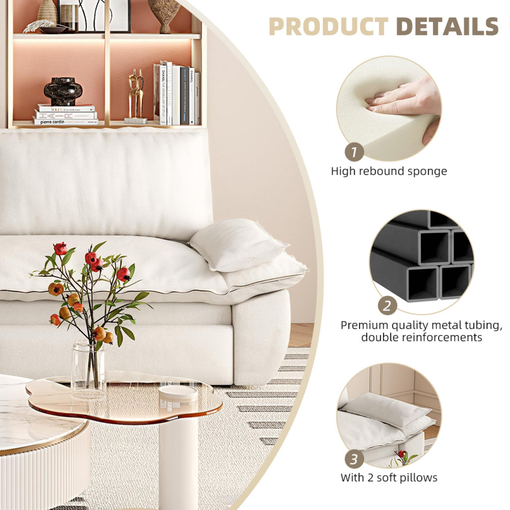 73.2' Queen Pull Out Sofa Bed,3-in-1 Convertible Sleeper Sofa,Multi-Functional Velvet Loveseat Bed