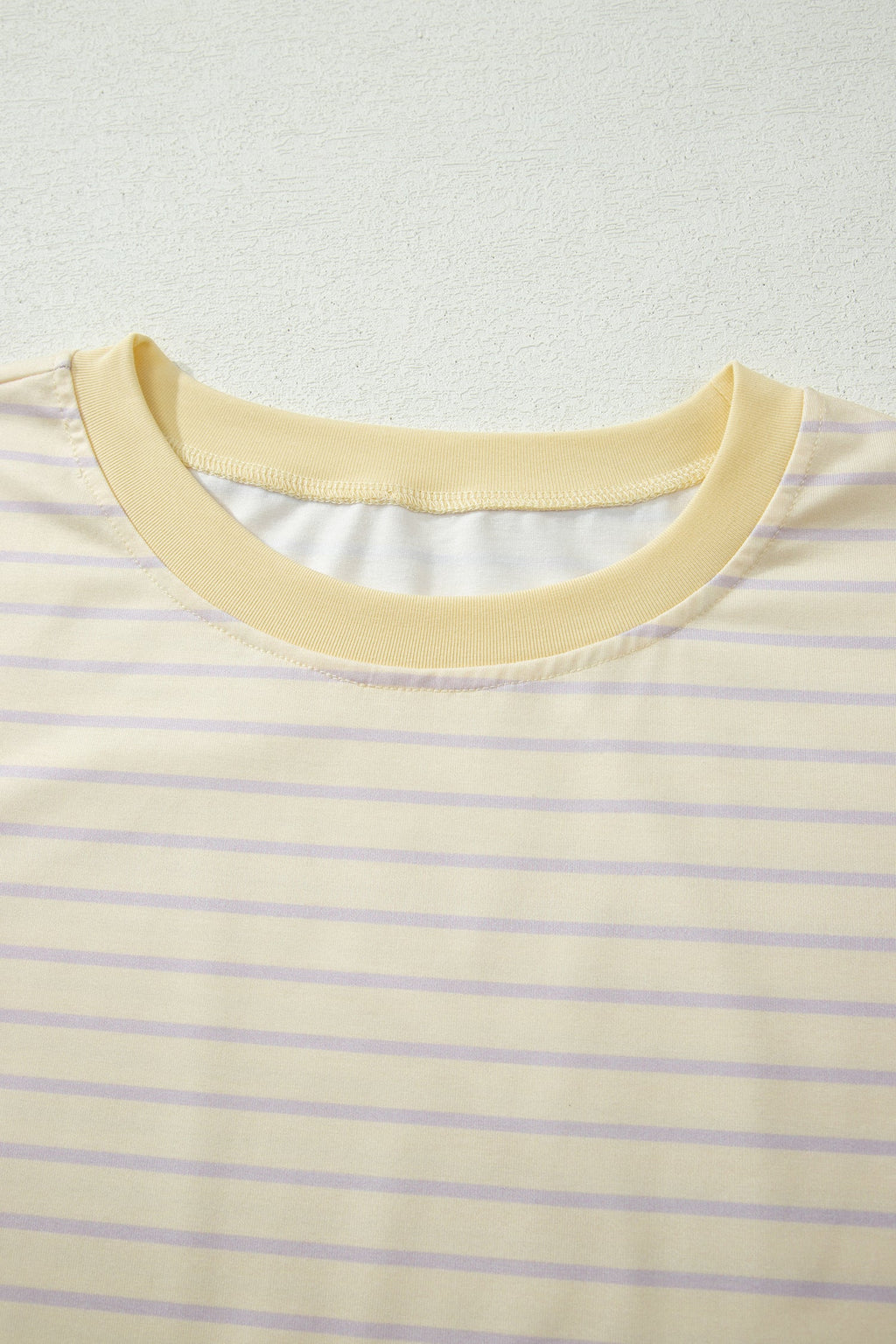 Stripe Relaxed Tee & Drawstring Shorts Set