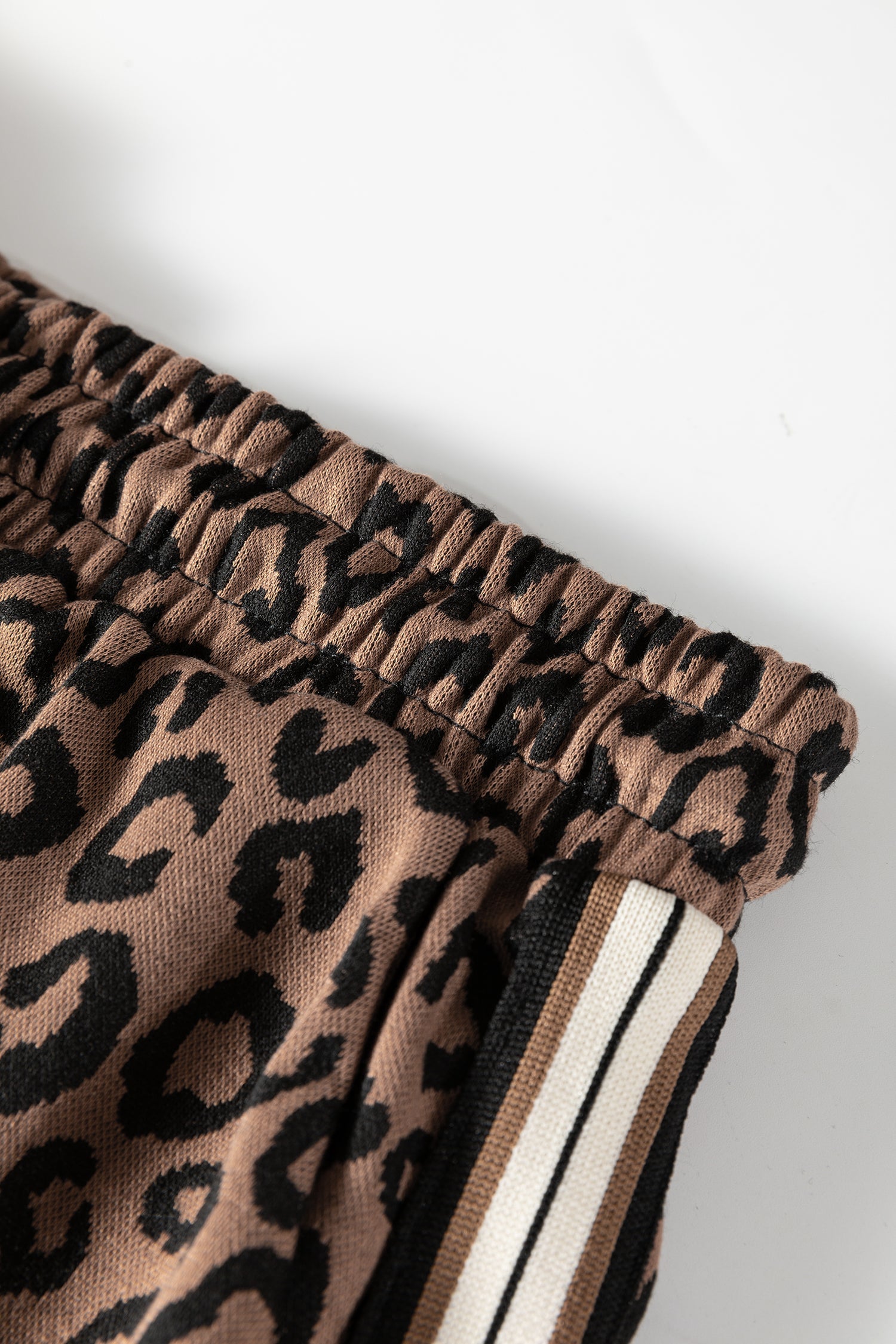 Leopard Quarter Zip Top & Mini Skirt Set