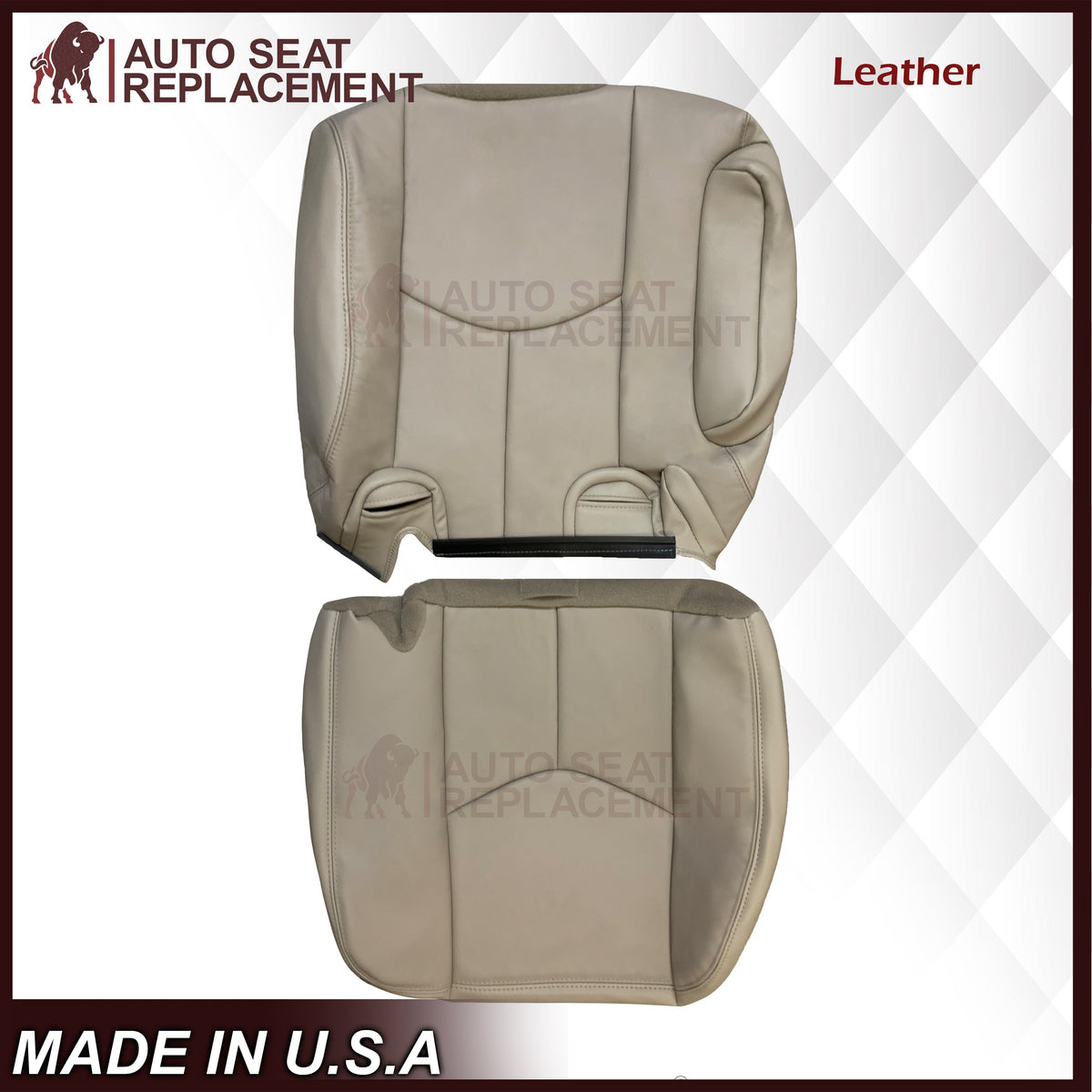 2003 - 2007 Chevy Tahoe Suburban & GMC Yukon Second Row 50/50 Captain Chairs Seat Cover In Light Tan (Shale)  - Choose from variant