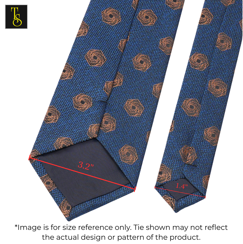 Dark Gray Paisley Silk Tie & Pocket Square Set