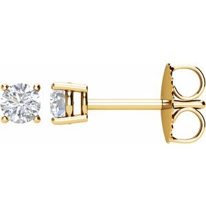 14K Yellow Gold 1/4 CTW Natural Diamond Earrings