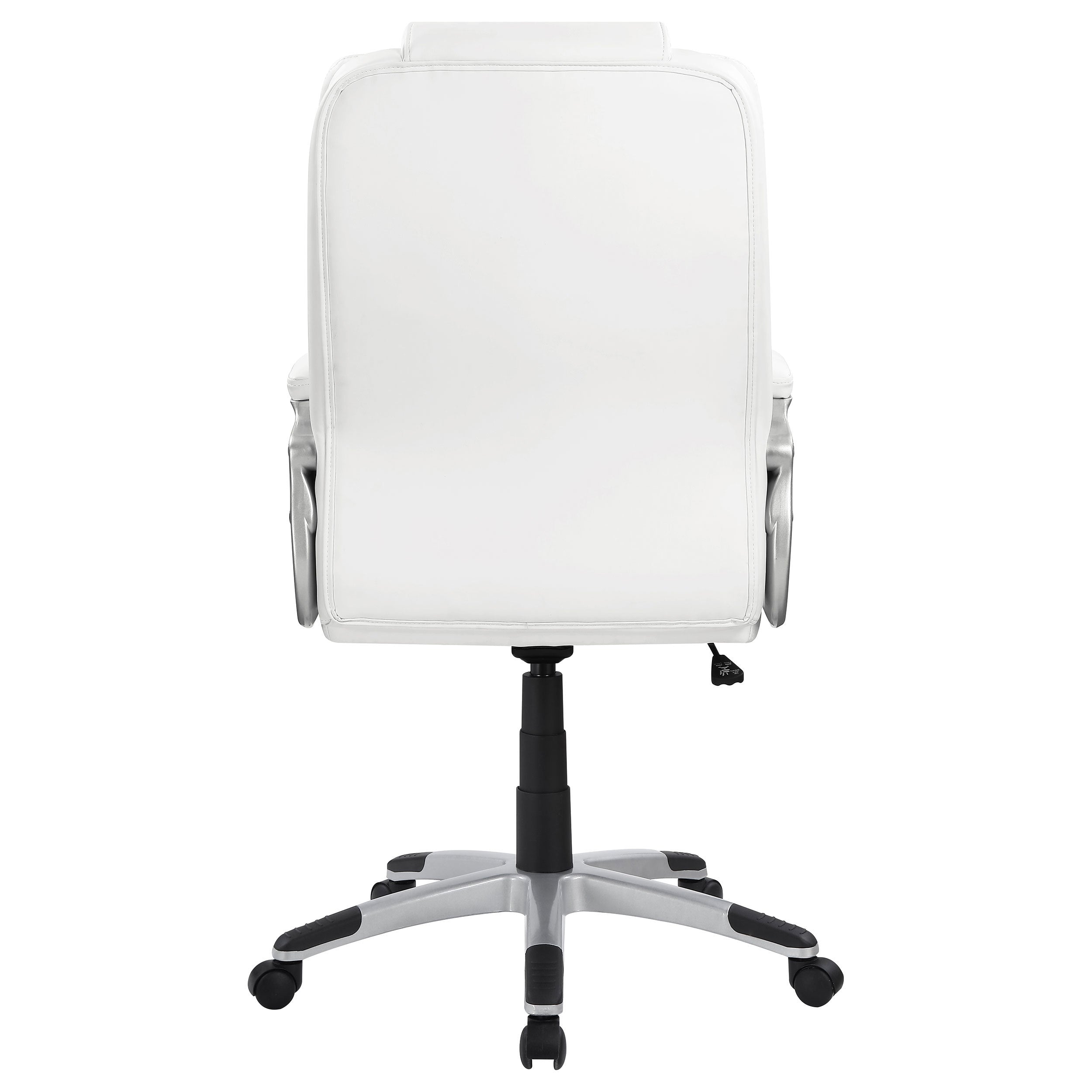 Kaffir White Upholstered Adjustable Home Office Desk Chair