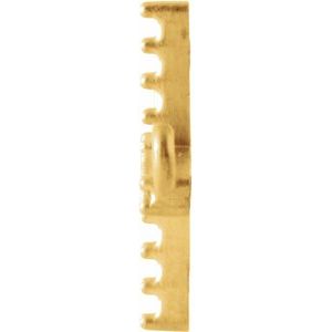 14K Yellow Gold Accented Sideways Cross Necklace Center