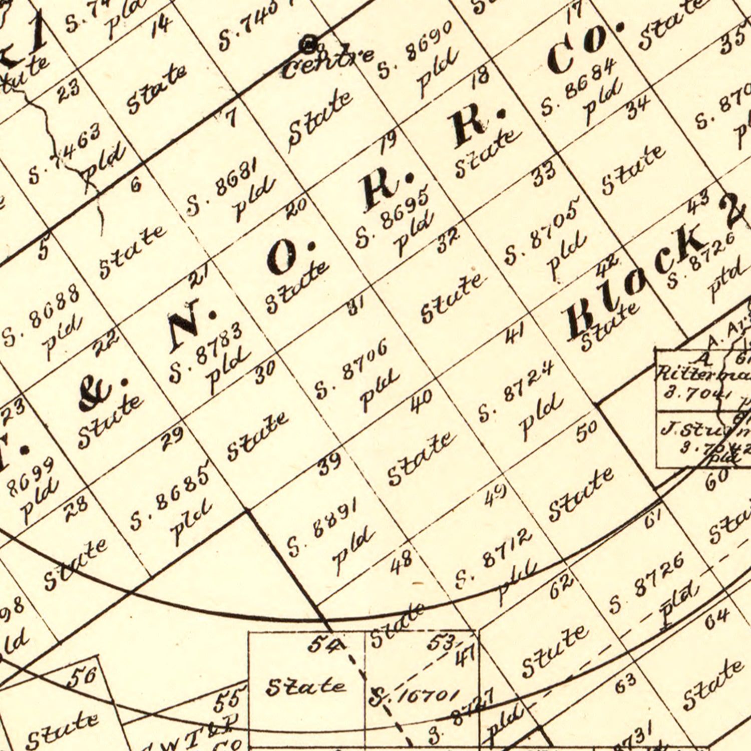 Vintage Map of Dimmit County, Texas 1879