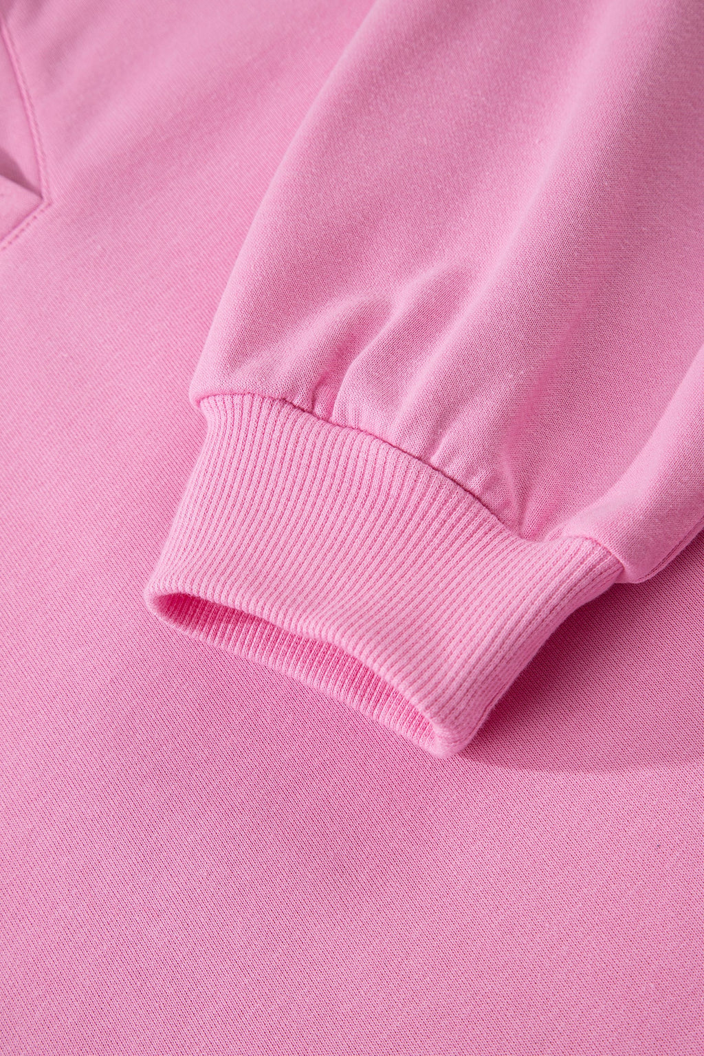 Solid V-Neck Pullover and Drawstring Sweatpants Set
