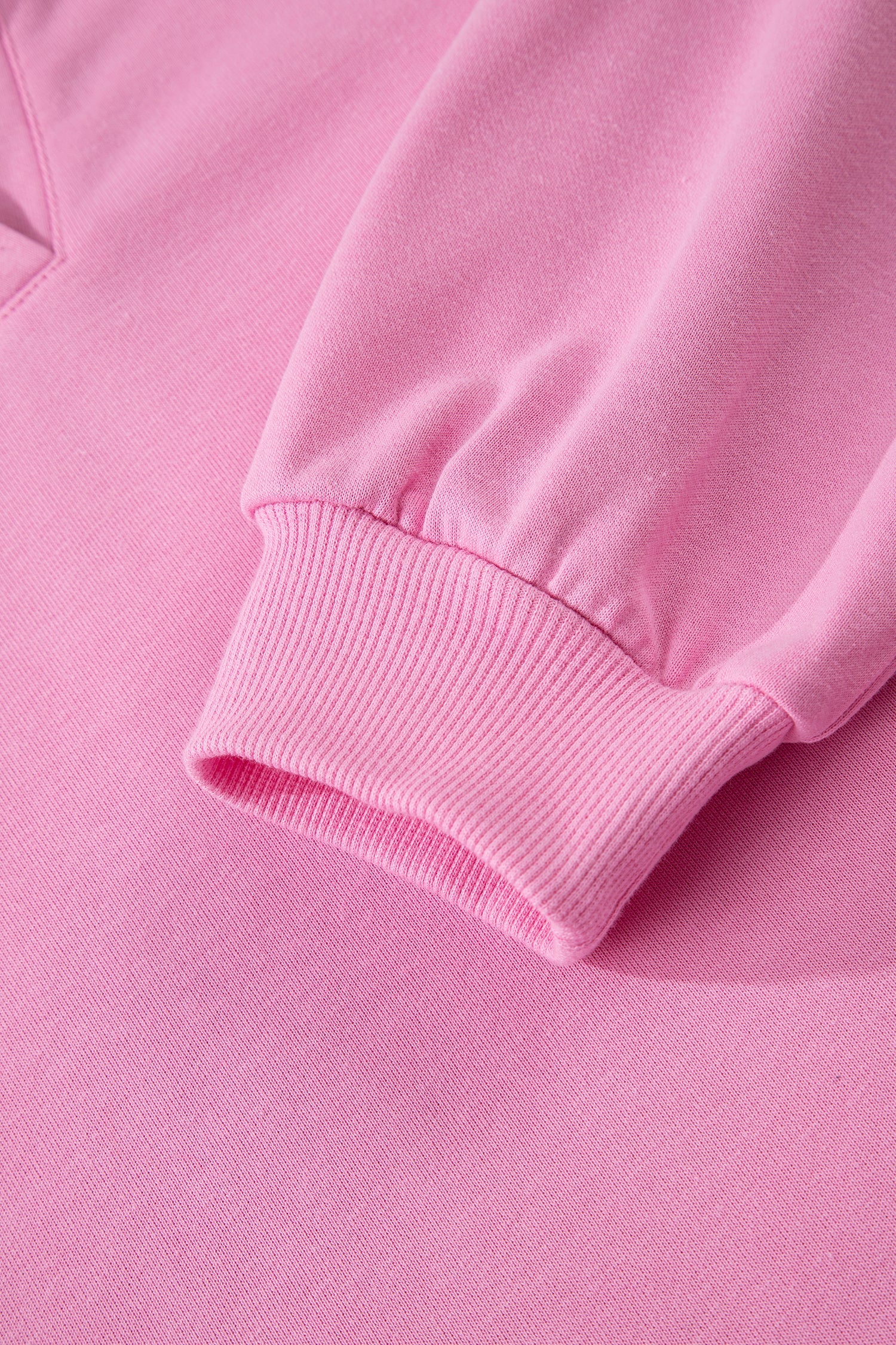 Solid V-Neck Pullover and Drawstring Sweatpants Set