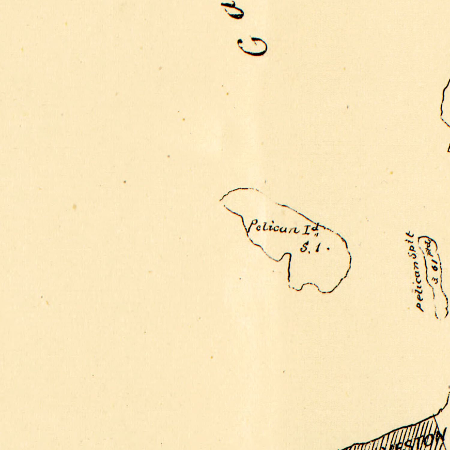 Vintage Map of Galveston County, Texas 1879