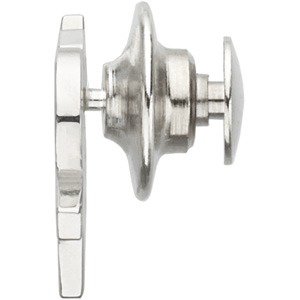 14K White Gold Who Dat Lapel Pin