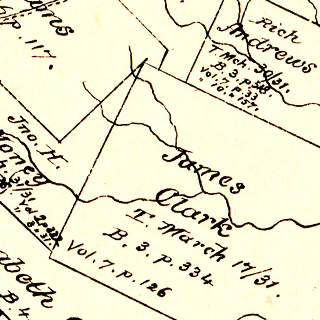 Vintage Map of Washington County, Texas 1879