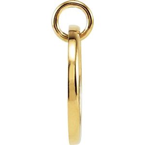 18K Yellow Gold Vermeil 1/10 CTW Natural Diamond Posh Mommy® Initial E Pendant