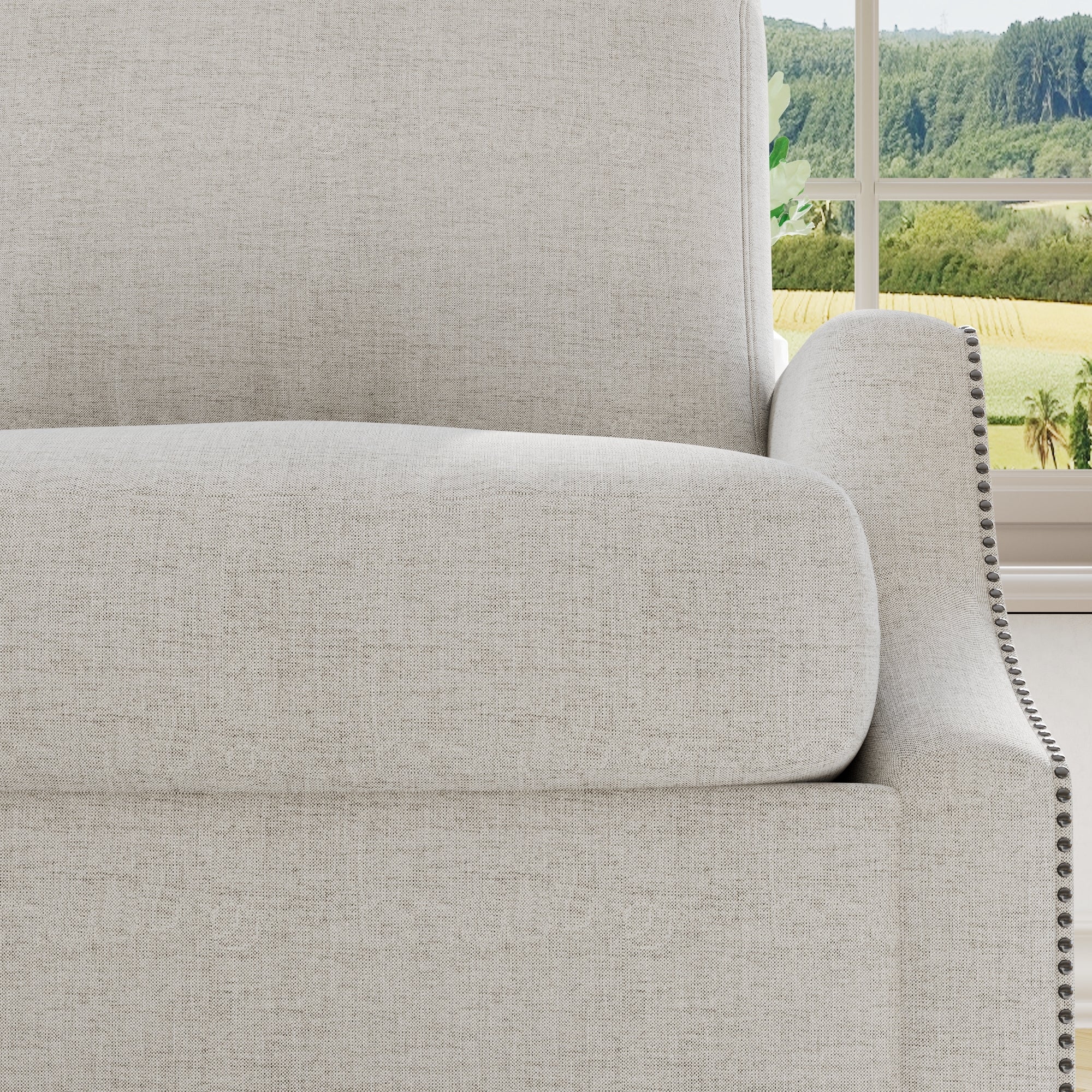 3 Piece Living Room Sofa Sets, Sectional Couch and Loveseat and Armchair Set, Modern 3 Seater Sofa + 2 Seater Couch+ Accent Chair Furniture Set for Apartment