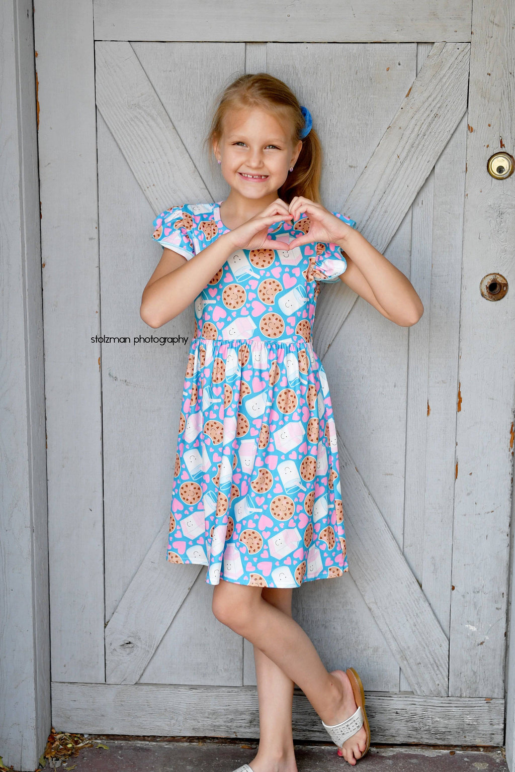 Milk and Cookies Long Flutter Milk Silk Dress