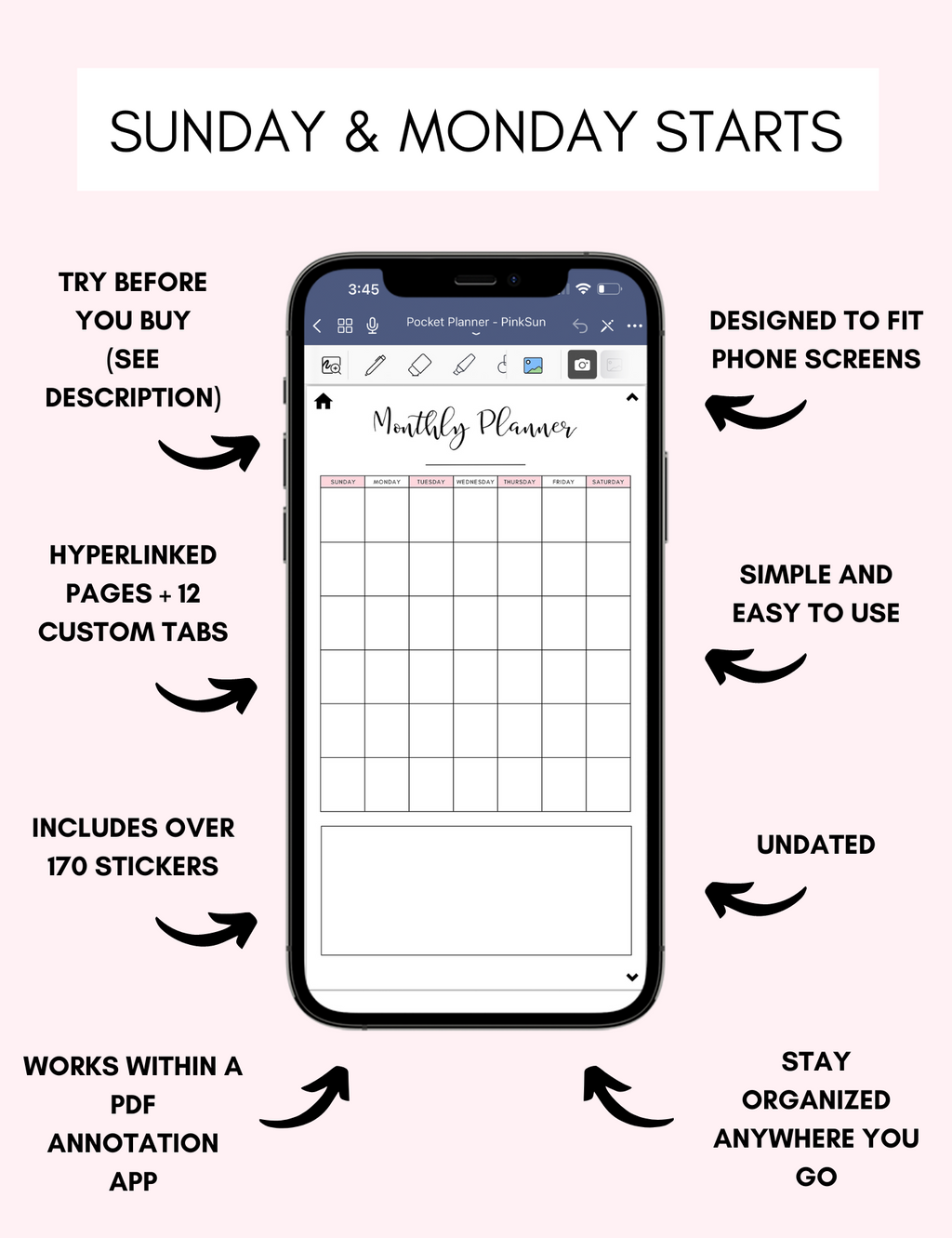 Mega Digital Phone Planner Bundle