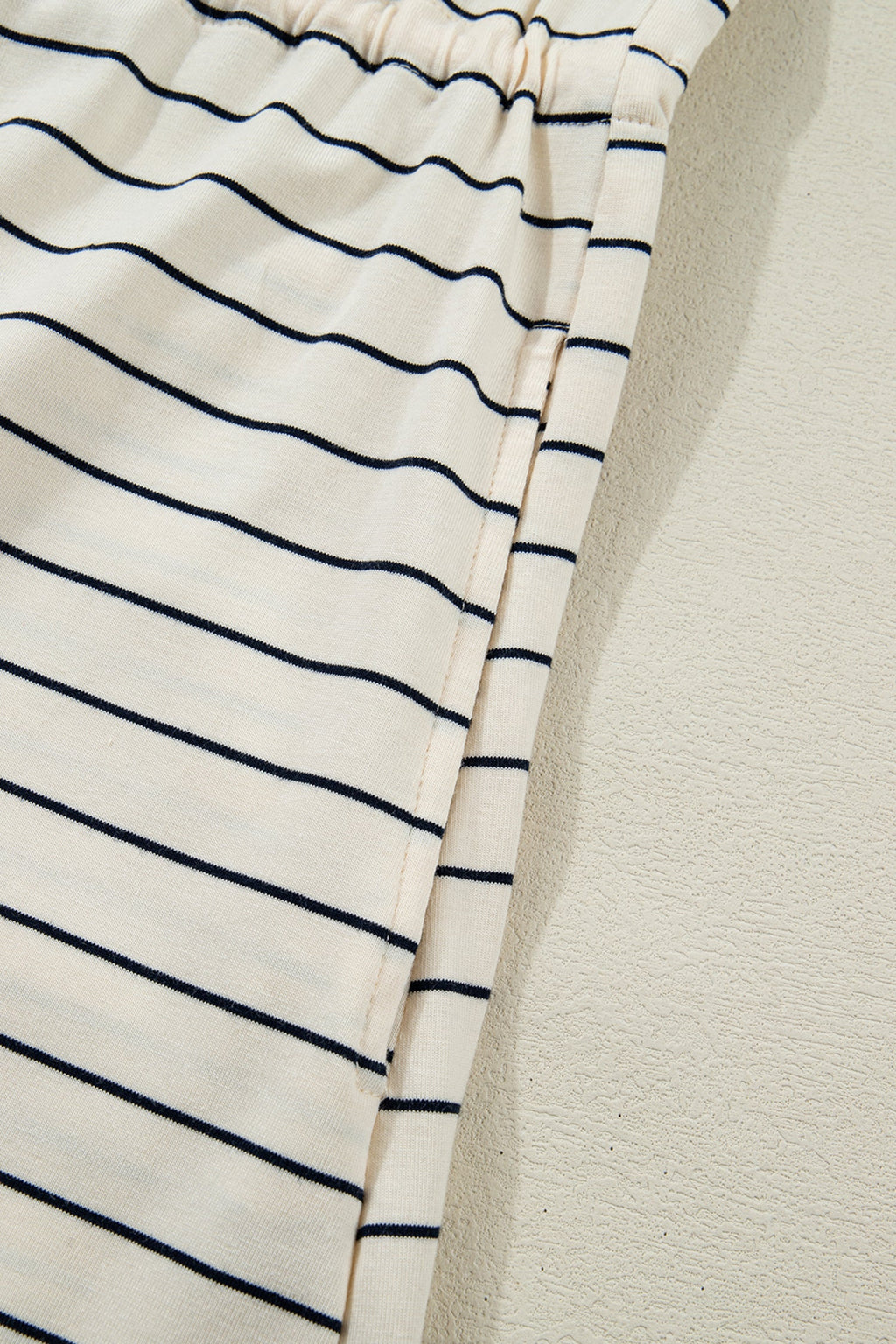 Stripe Drawstring Tunic Tank Mini Dress w/ Pockets