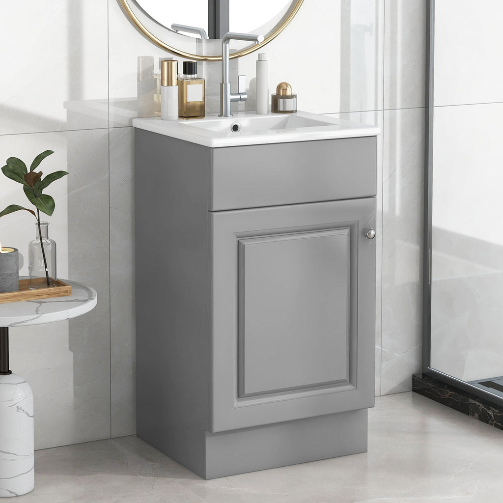 Bathroom Vanity With Sink, Cabinet With Adjustable Shelf