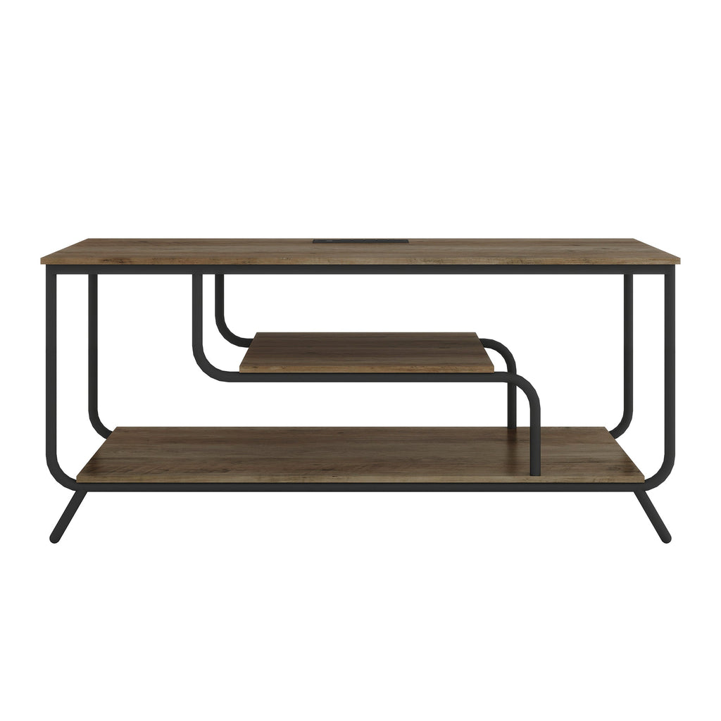 There are installation videos and scene videos. TV socket and LED light - TV stand TV up to 55 ', small unit modern TV console suitable for living room and bedroom, light grey