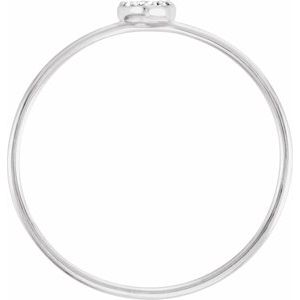 Petite Heart Cluster Ring