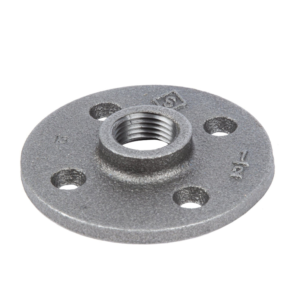 1/2 in. Black Floor Flange