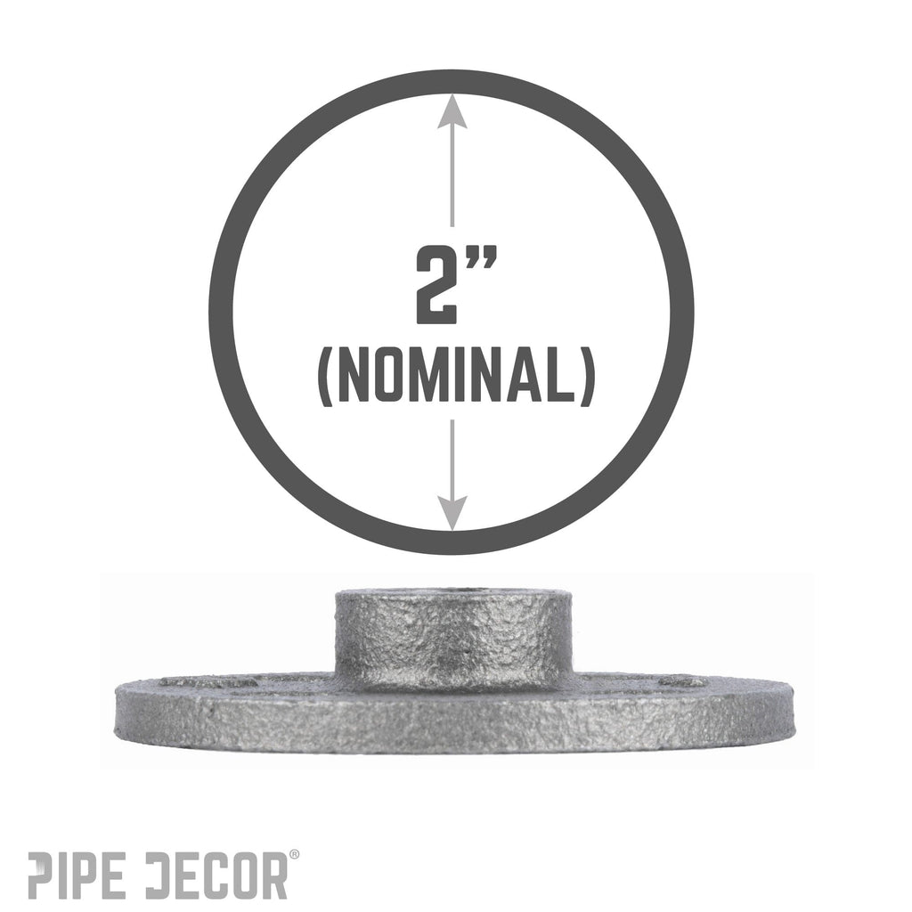 2 in. Black Floor Flange