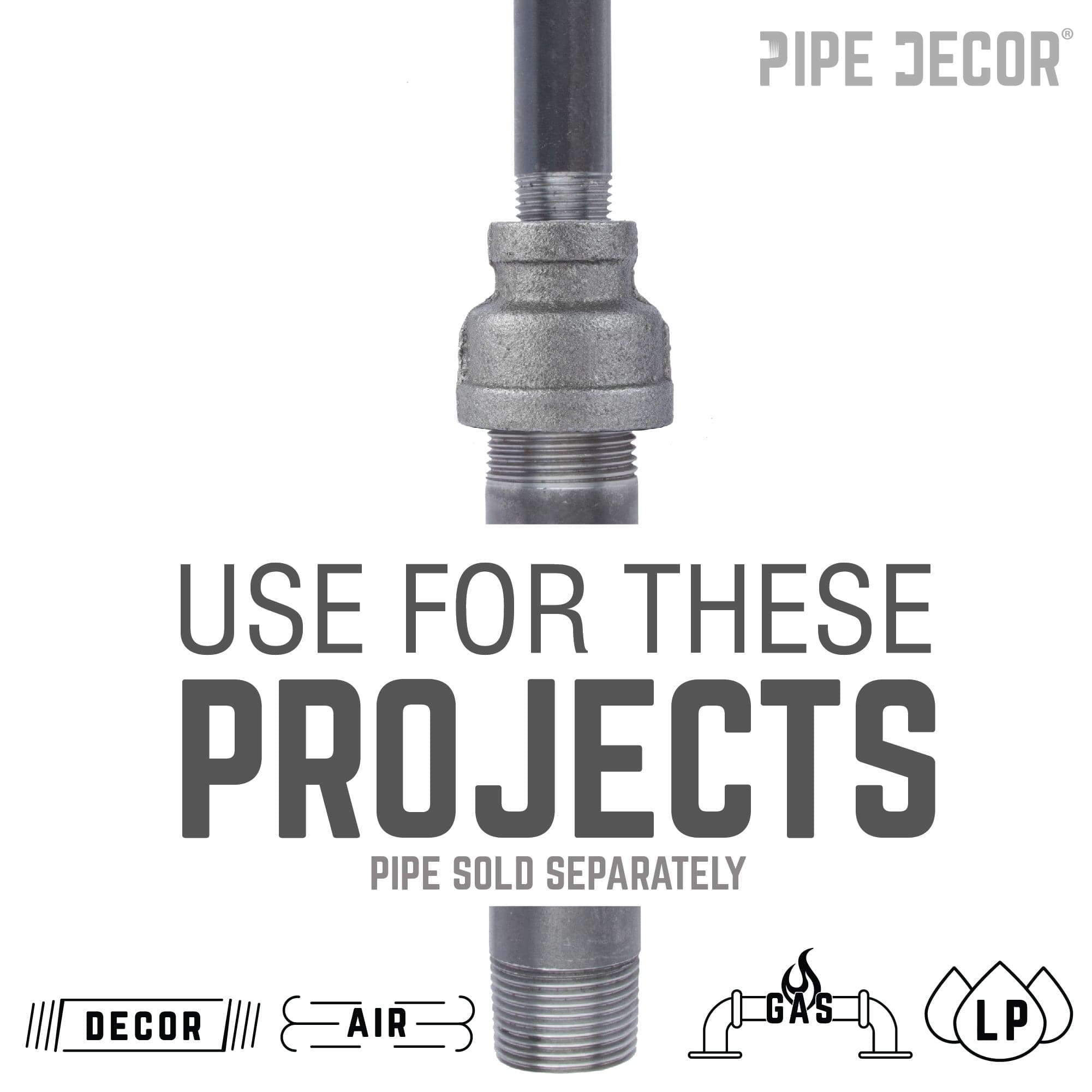 3/8 in. x 1/8 in. Black Reducing Coupling