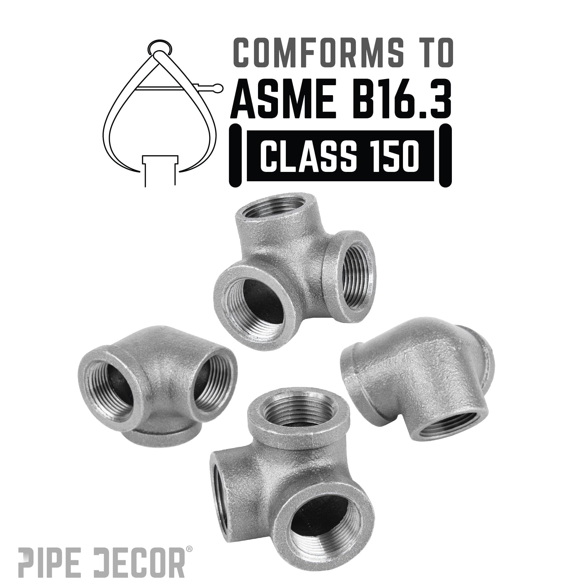 1/2 in. Black Side Outlet Elbow