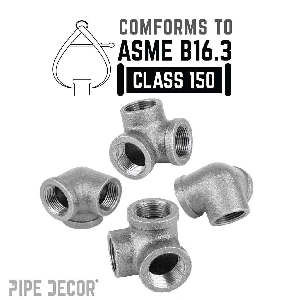 3/8 in. Black Side Outlet Elbow