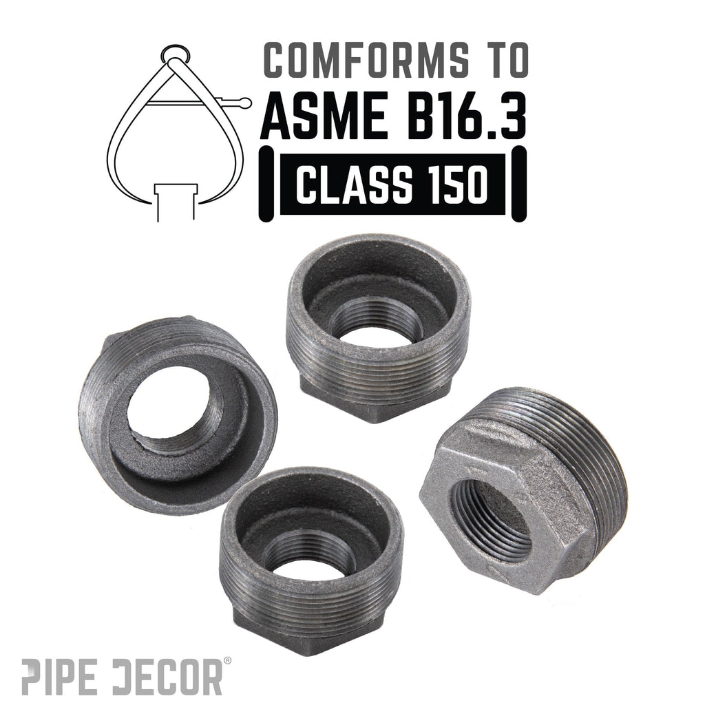 1 1/4 in. x 1/2 in. Black Bushing