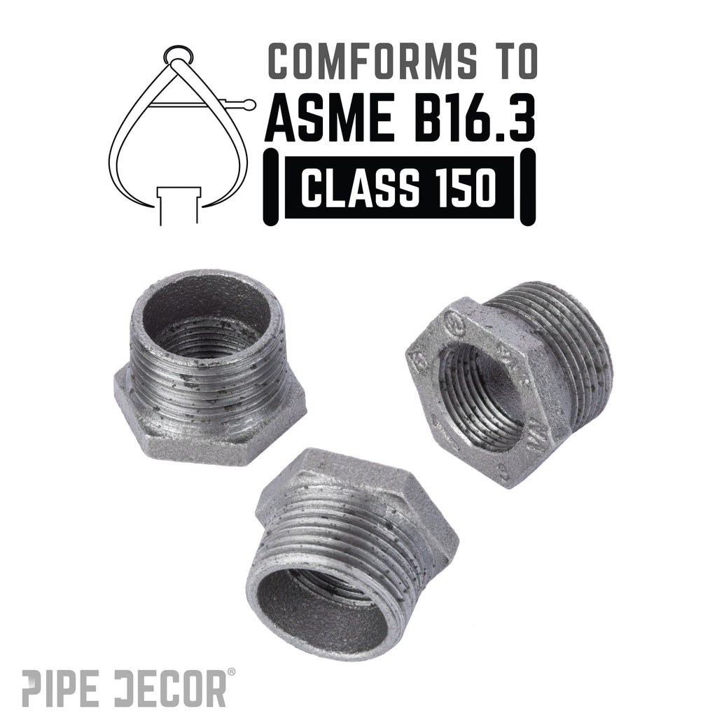 1 in. x 3/4 in. Black Bushing