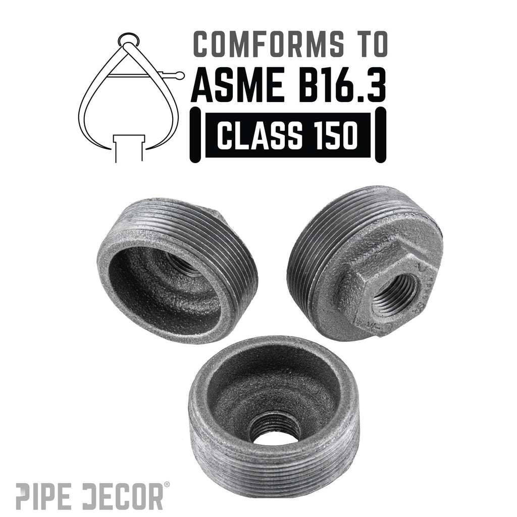 2 in. x 1/2 in. Black Bushing