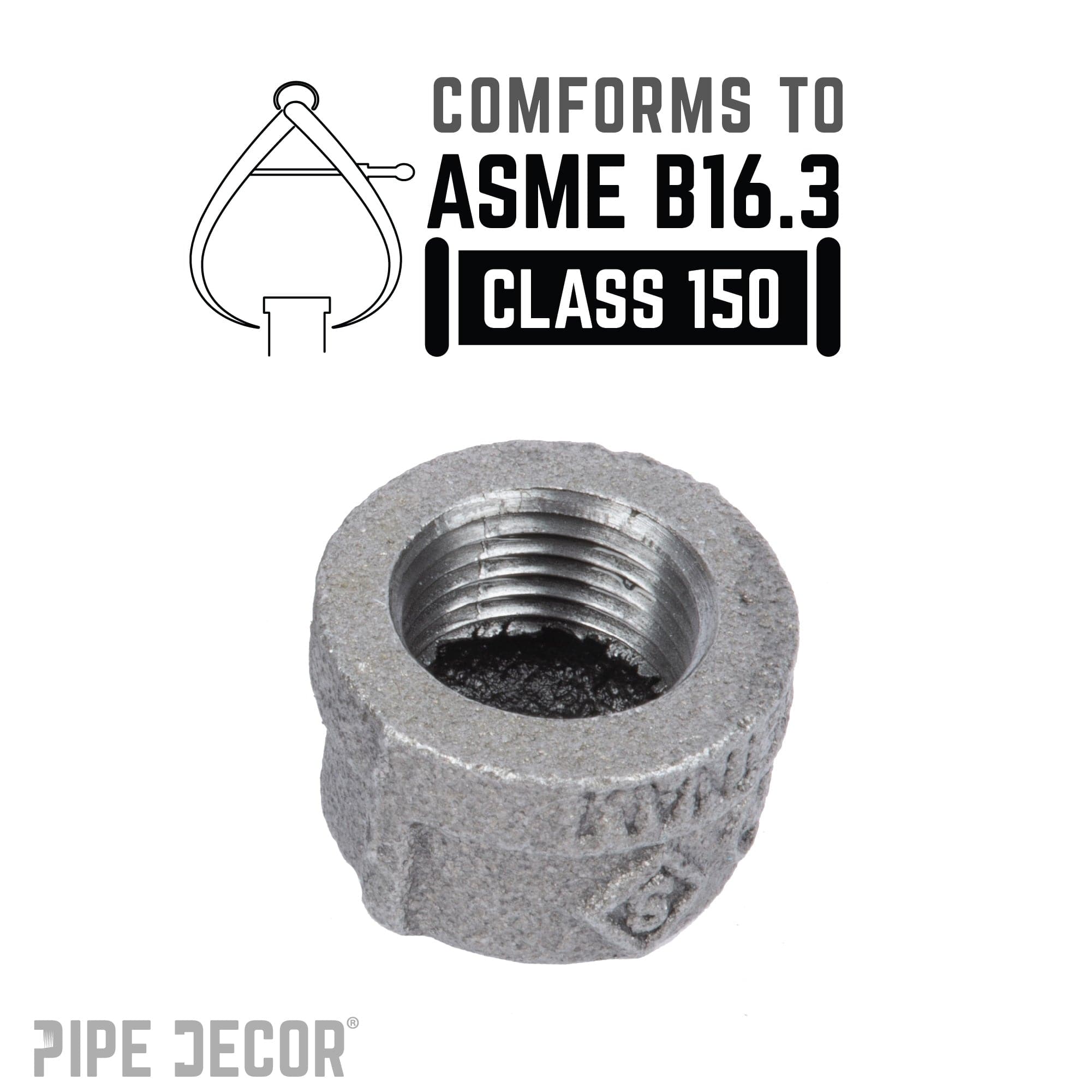 3/8 in. Black Cap
