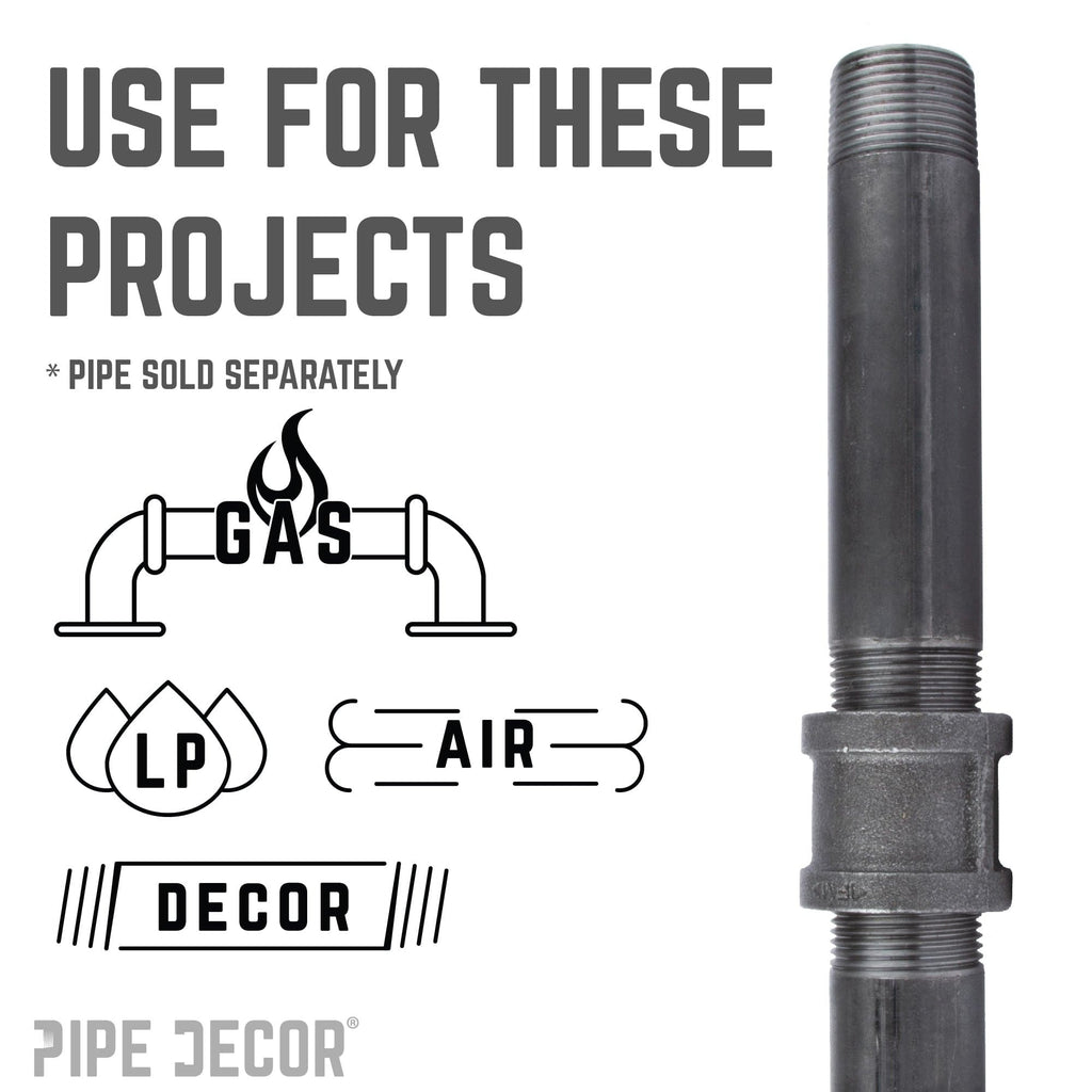 1 1/2 in. Black Coupling