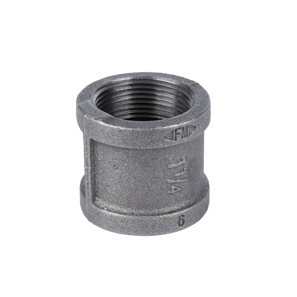 1 1/4 in. Black Coupling